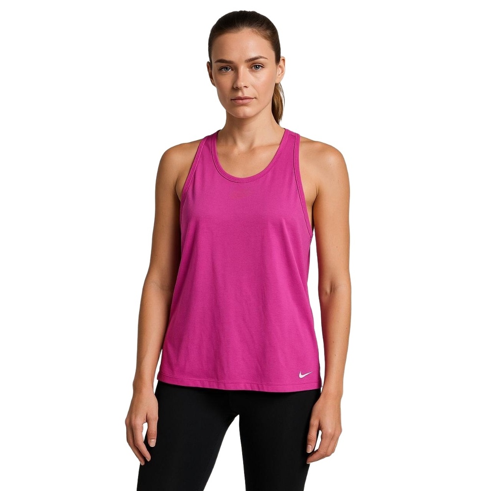 NIKE Women's Dri-FIT Magenta Racerback Tank – Lightweight Size L